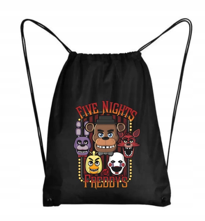 FNAF FIVE NIGHT AT FREDDY'S GRA WOREK CZARNY MIEJSKI, SZKOLNY NA BUTY