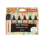 Zakreślacze - Zakreślacz 2,0-5,0mm STABILO BOSS 6 kolorów /70/6-2-2/ - miniaturka - grafika 1