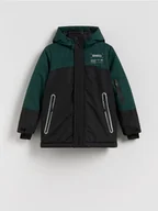 Kurtki i płaszcze dla chłopców - Reserved - Kurtka z kapturem - czarny - miniaturka - grafika 1