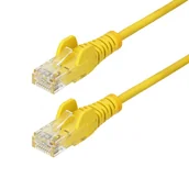 Kable miedziane - StarTech N6PAT250CMYLS kabel sieciowy Żółty 2,5 m Cat6 U/UTP (UTP) - miniaturka - grafika 1