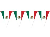 Dekoracje sali - Congee.pl Baner wiszący Flaga Meksyku - 5 m - miniaturka - grafika 1