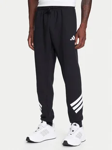 adidas Spodnie dresowe Future Icons 3-Stripes JD4863 Czarny Regular Fit - Spodnie sportowe męskie - miniaturka - grafika 1