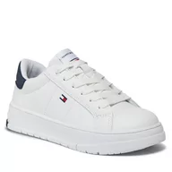 Buty dla chłopców - Sneakersy Tommy Hilfiger T3X9-33357-1355 M White/Blue - miniaturka - grafika 1