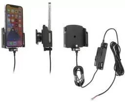 Uchwyt aktywny do stałej instalacji do Apple iPhone 14 Pro w futerale lub bez o wymiarach: 70-83 mm (szer.), 6-10 mm (grubość). - Uchwyty samochodowe do telefonów - miniaturka - grafika 1