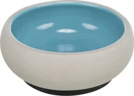 Miski dla kotów - Trixie Miska, dla kota, ceramiczna, 0.6 l/o 14 cm, z gumową podstawą, różne kolory - miniaturka - grafika 1
