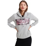 Bluzy damskie - Bluza damska Superdry Vintage Logo Star Sequin z kapturem -S - miniaturka - grafika 1
