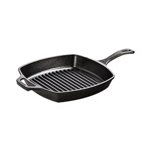 Patelnia żeliwna grillowa kwadratowa 26 cm / Lodge - Patelnie - miniaturka - grafika 1