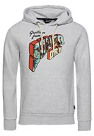Bluzy męskie - Superdry Męska bluza z kapturem, Glacier Grey Marl, L - miniaturka - grafika 1