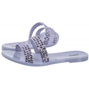 Klapki Bling AD 33819/AN312 Lilac/Mmetallic Violet (ML374-a) Melissa - Klapki i japonki damskie - miniaturka - grafika 1
