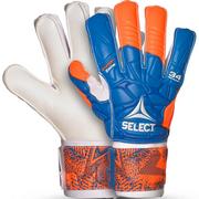 Piłka nożna - Select, Rękawice bramkarskie, 34 Protection Flat Cut 2019 niebiesko-pomarańczowo-białe, rozmiar 5 - miniaturka - grafika 1