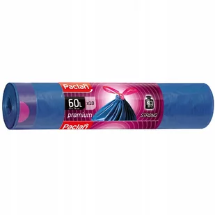 Paclan Worki na śmieci Premium 60l x 10szt. - Worki na śmieci - miniaturka - grafika 1