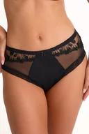 Majtki damskie - Figi damskie z koronką Paris 1302 czarne XXL - miniaturka - grafika 1