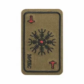 Odzież taktyczna i umundurowanie - M-Tac - Naszywka haftowana Karta HeĹm Grozy - Coyote - 51392005 - miniaturka - grafika 1