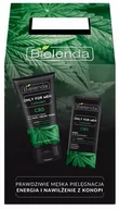 Zestawy kosmetyków męskich - Bielenda Zestaw Only for Men Cannabis Krem do twarzy nawilżający 50ml+Pasta do twarzy 3w1 - miniaturka - grafika 1