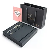 Zestawy piśmiennicze - Pióro wieczne Parker Ingenuity w pudełku z notesem i torebką na Dzień Matki - miniaturka - grafika 1