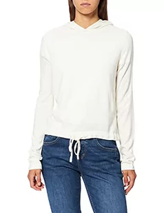 Noisy may Damska bluza z kapturem Nmchen L/S Knit Noos, Sugar Swizzle/, L - Bluzy damskie - miniaturka - grafika 1