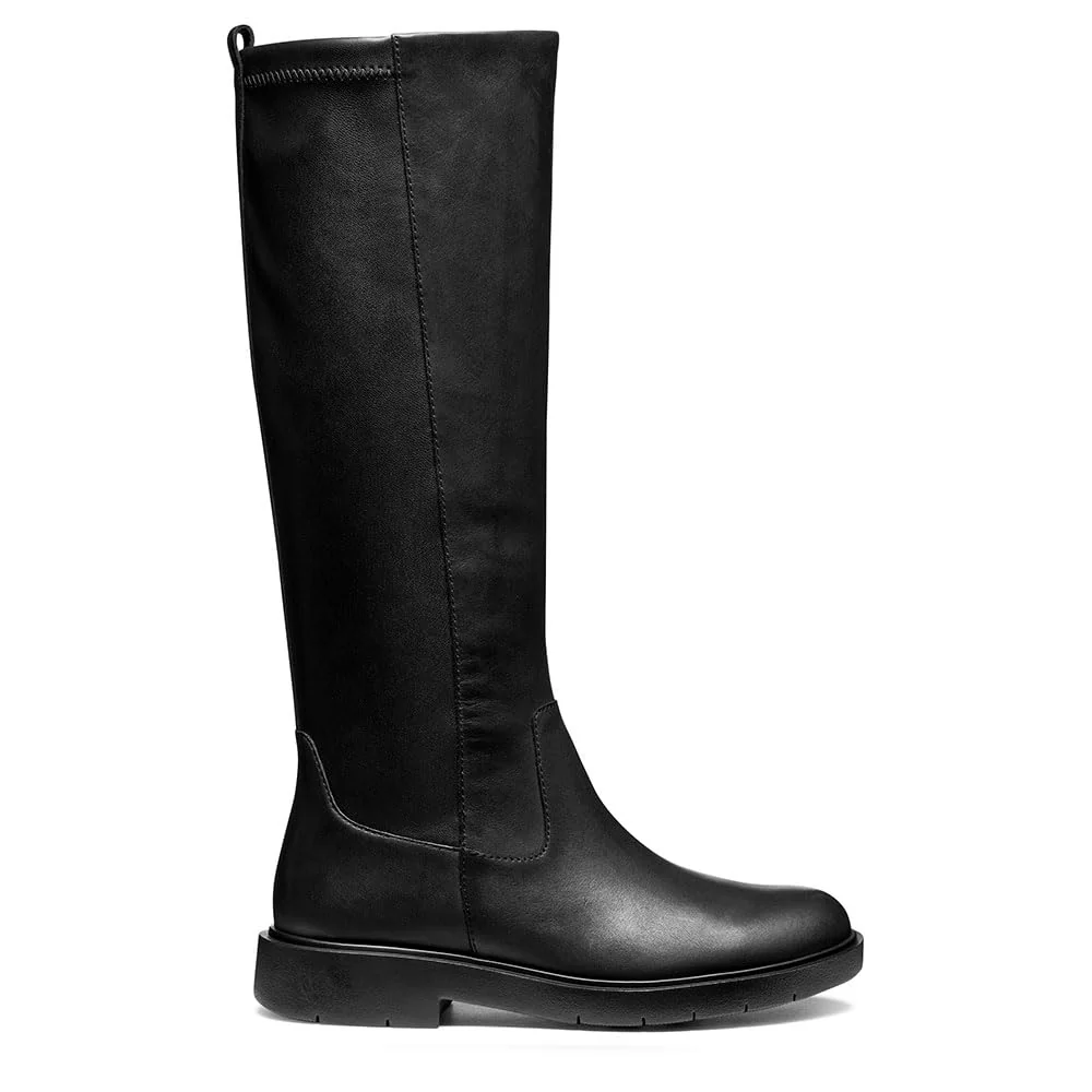 Geox Damskie buty do kolan D Spherica Ec1, Czarny, 40 EU