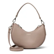 Torebki damskie - Lacoste Core Essentials Champs Elysees Torba na ramię S Skórzany 24 cm szary - miniaturka - grafika 1