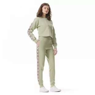 Damskie spodnie dresowe Guess Britney Jogger - zielone - GUESS - Spodnie sportowe damskie - miniaturka - grafika 1