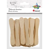 Pozostałe akcesoria dla plastyków - Titanum Drewniane patyczki łyżeczki 17x94mm 35szt - miniaturka - grafika 1