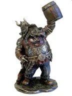 Figurki dekoracyjne - WESOŁY KRASNOLUD WIKING Z KUFLEM FIGURKA VERONESE 18 CM - miniaturka - grafika 1