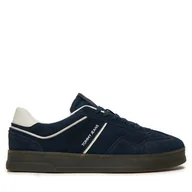 Sneakersy męskie - Sneakersy Tommy Jeans The Greenwich Suede EM0EM01516 Granatowy - miniaturka - grafika 1
