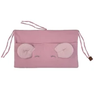 Organizery na łóżeczko - Hi Little One organizer przybornik do łóżeczka MOUSE Baby Pink/Blush - miniaturka - grafika 1