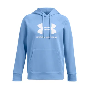 Damska Bluza UNDER ARMOUR UA RIVAL FLEECE BIG LOGO HDY 1379501-465 – Niebieski - Bluzy damskie - miniaturka - grafika 1