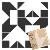 Szablony malarskie - Nakleo szablon malarski (2 szt.) // płytki - kafelki // AVEIRO - 10x10cm - miniaturka - grafika 1