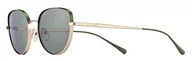 Okulary przeciwsłoneczne - Słoneczne okulary przeciwsłoneczne mandarynki, zielone/złote, jeden rozmiar dla kobiet, Zielony/złoty, rozmiar uniwersalny - miniaturka - grafika 1