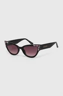 Okulary przeciwsłoneczne - Guess okulary przeciwsłoneczne damskie kolor czarny GU7901_5401T - miniaturka - grafika 1