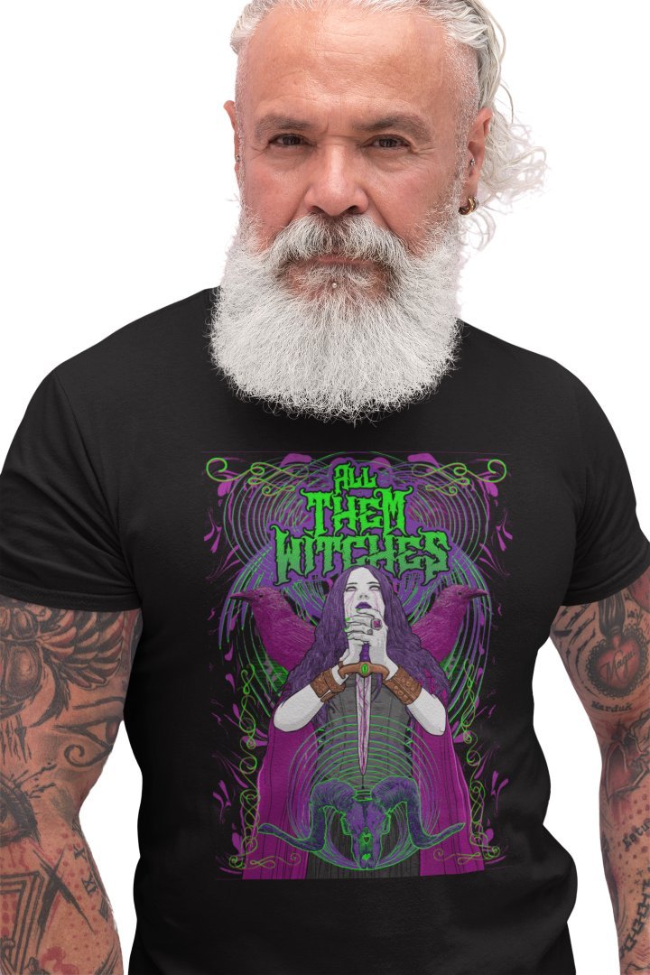 ALL THEM WITCHES Koszulka z nadrukiem T-Shirt męski czarny prezent ROCK 5XL