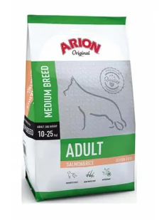 Arion Adult Medium Salmon&Rice 12 kg - Sucha karma dla psów - miniaturka - grafika 1