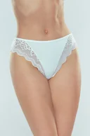 Majtki damskie - Eldar Valencja majtki bawełniane koronka Białe S - miniaturka - grafika 1