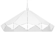 Lampy sufitowe - Beliani Lampa wisząca biała NEVOLA - miniaturka - grafika 1