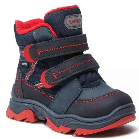 Twisty Śniegowce Chłopięce Skórzane Na Rzepy 21 Jld