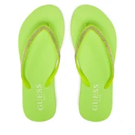 Klapki i japonki damskie - Japonki Guess E5GZ05BB00F Zielony - miniaturka - grafika 1