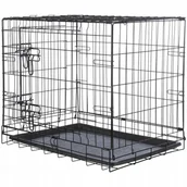 Sprzęt podróżny i transportery dla psów - Trixie Home kennel, S: 64 × 54 × 48 cm, black - miniaturka - grafika 1