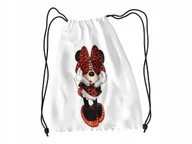 Torby szkolne - WOREK DO SZKOŁY WF/BUTY MYSZKA MINNIE + IMIĘ - miniaturka - grafika 1