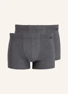 Majtki damskie - Hanro Bokserki Cotton Essentials, 2 Szt. grau - miniaturka - grafika 1