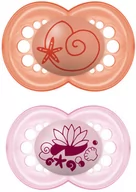 Smoczki uspokajające - Smoczki dla dzieci Mam Baby Original Soother 16+ Silicone Pink 2 szt - miniaturka - grafika 1