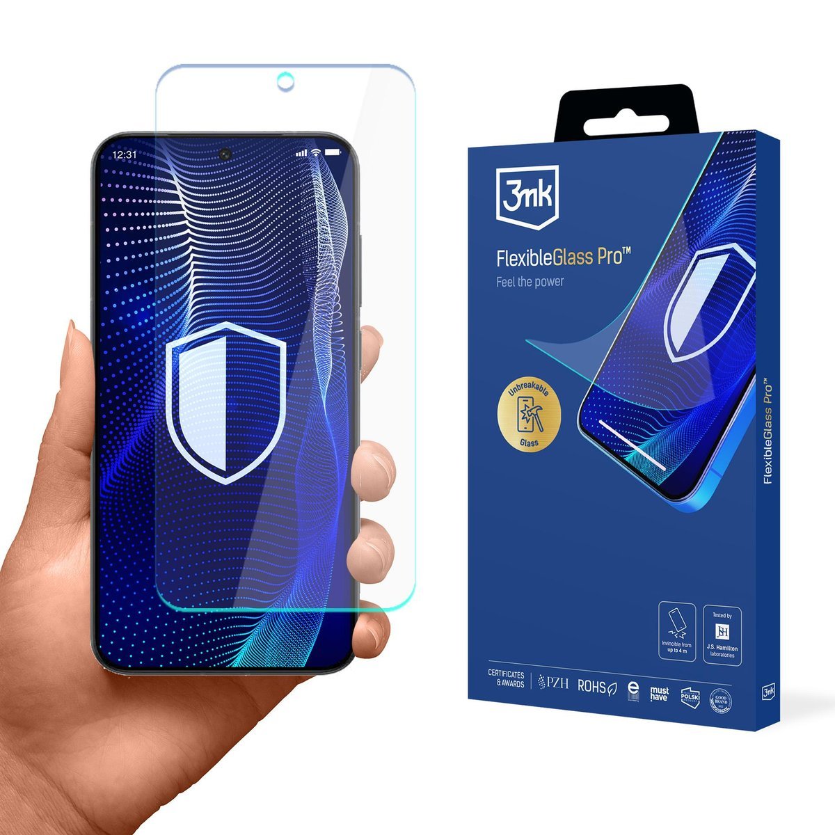 Szkło hybrydowe na ekran do Vivo X200 Pro Mini - 3mk FlexibleGlass Pro