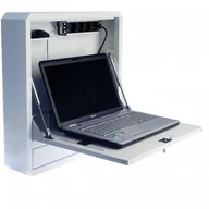 Akcesoria do szaf serwerowych - Techly 105056 Szafka ścienna zabezpieczająca do notebooka 19", biała |   - miniaturka - grafika 1