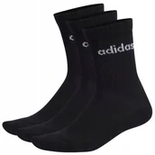 Skarpetki męskie - Skarpety adidas Linear Crew Cushioned Socks 3P czarne IC1301 34-36 - miniaturka - grafika 1