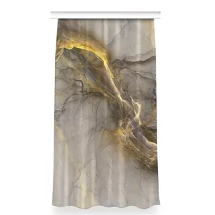 Kolorowa zasłona z nadrukiem 150x280 Marmur złoty, Fabricsy - Zasłony - miniaturka - grafika 1