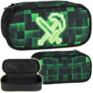 Piórniki - Starpak Piórnik Szkolny Tuba Usztywniana z Organizerem Pixel Green 533141 - miniaturka - grafika 1