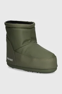 Moon Boot śniegowce MB ICON LOW NOLACE RUBBER kolor zielony 80D1409410 M006 - Śniegowce damskie - miniaturka - grafika 1
