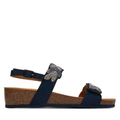 Sandały damskie - Sandały Scholl Otranto MF00805 Granatowy - miniaturka - grafika 1