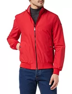 Kurtki męskie - Geox M VINCIT BOMBER JKT kurtka męska, czerwony (Flame Red F7187), 48 - miniaturka - grafika 1