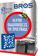 Zwalczanie i odstraszanie szkodników - BROS Płytki Trutka Do Śmietnika Muchy Komary 2szt - miniaturka - grafika 1